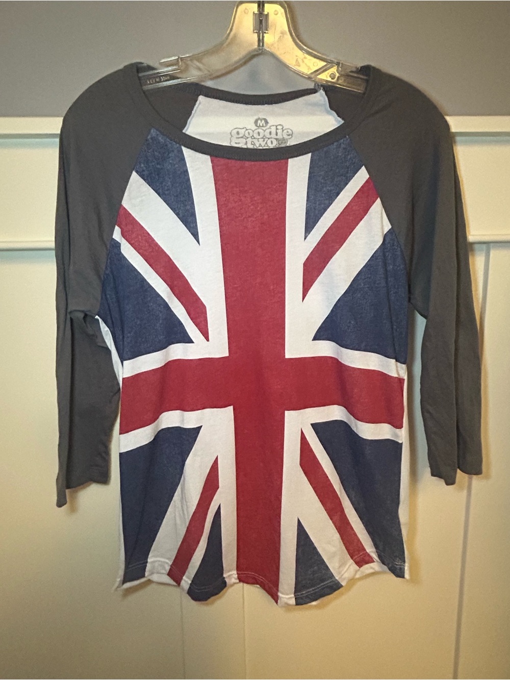 Union jack raglan sleeve t-shirt